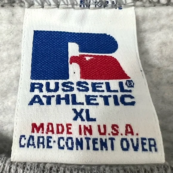 Russell Athletic NC State Wolfpack Vintage Gray Crew Sweatshirt - Picture 4 of 8